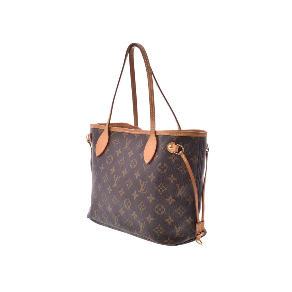 Louis Vuitton Neverfull handbag brown leather Monogram
